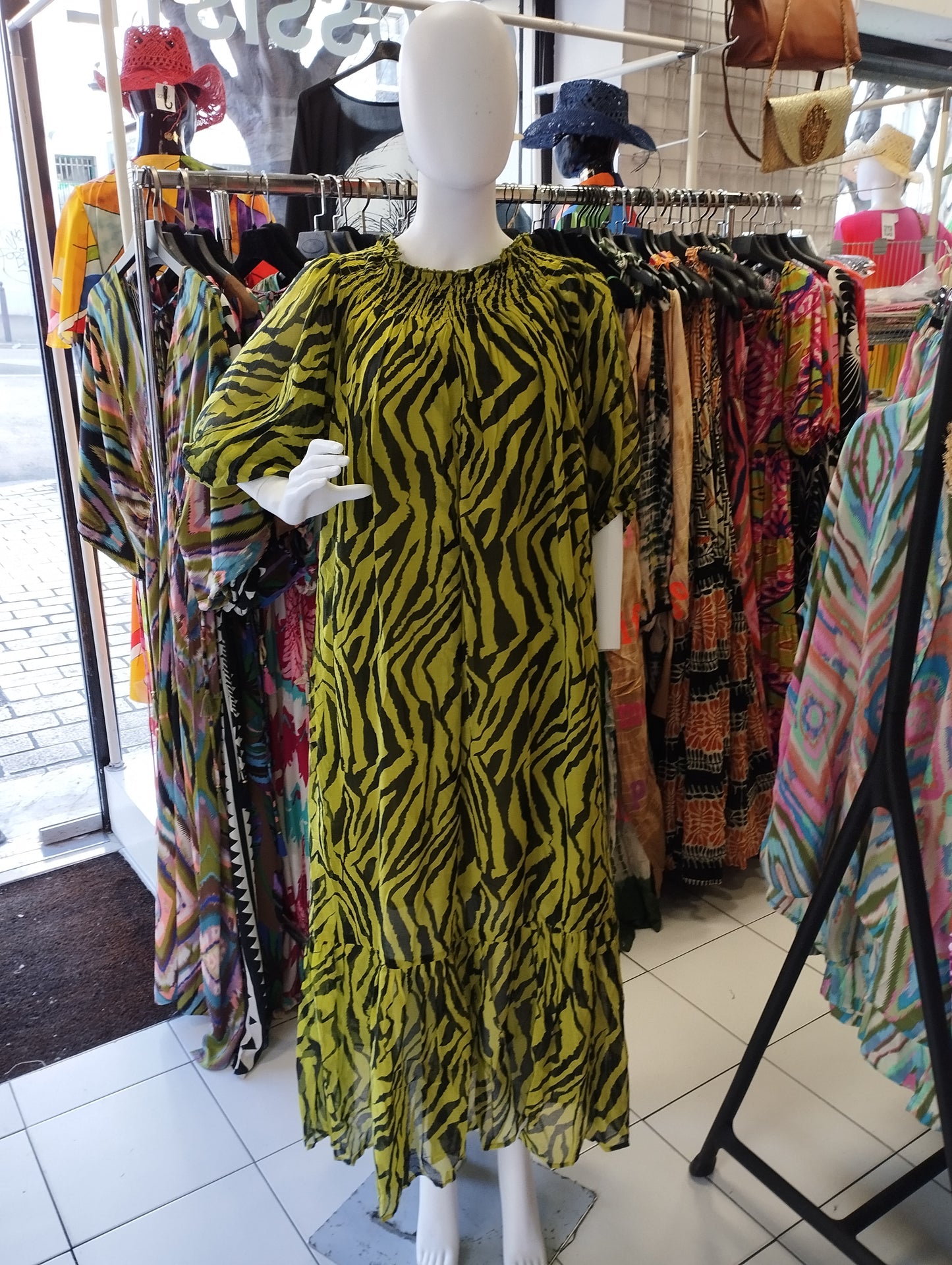 Robe coton style panthère
