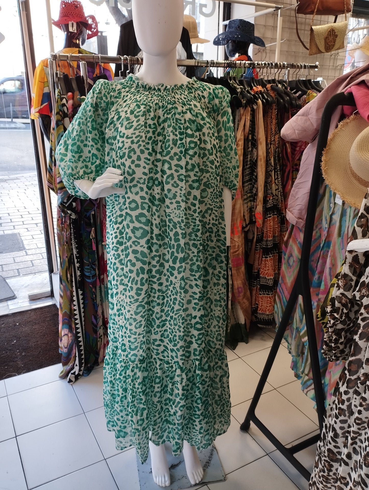 Robe coton style panthère